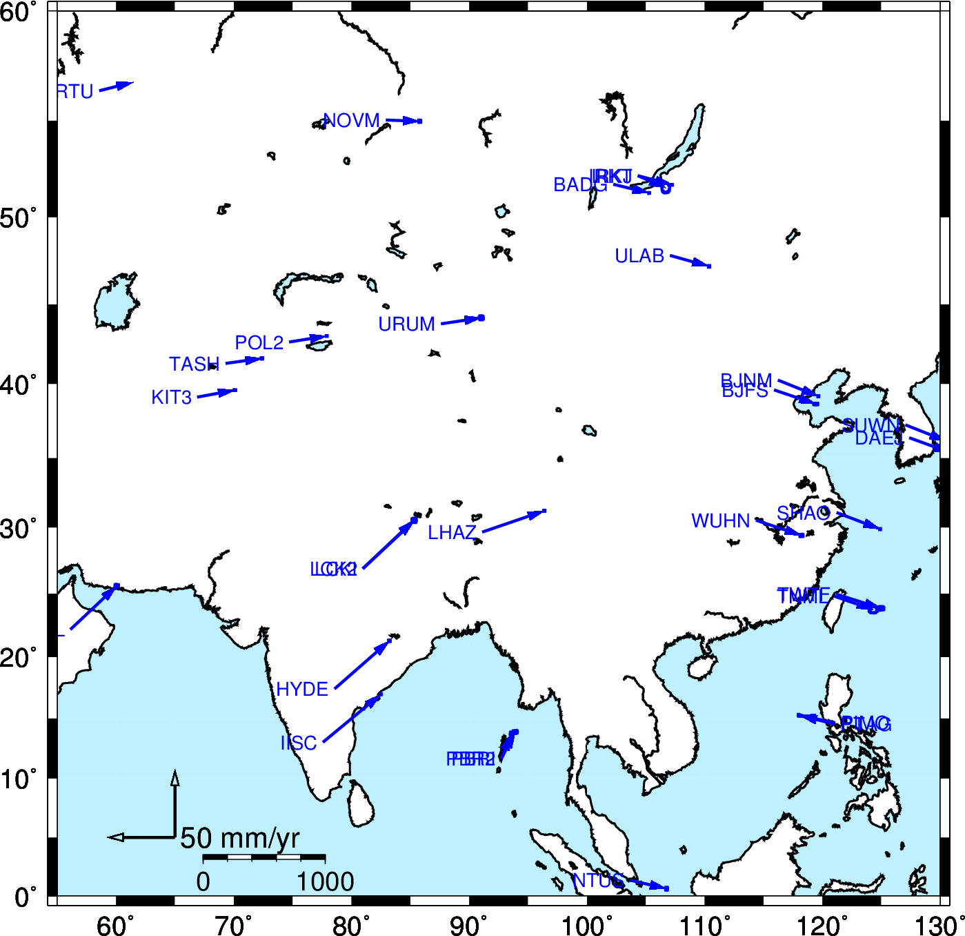 COD has no stations in Asia.