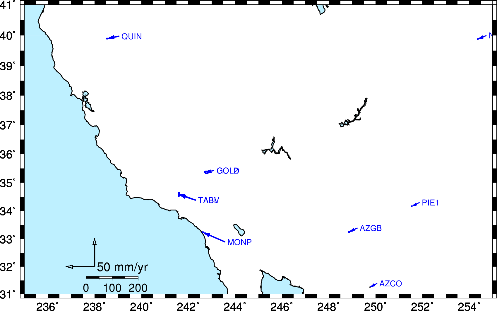COD has no stations in California.