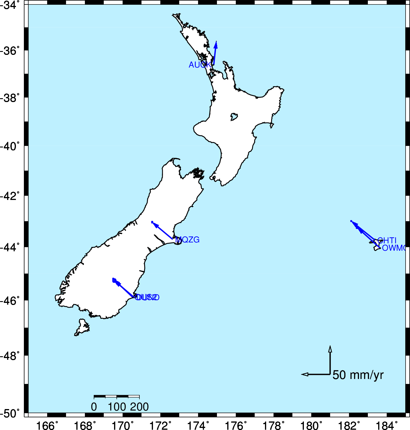 ESA has no stations in New Zealand.