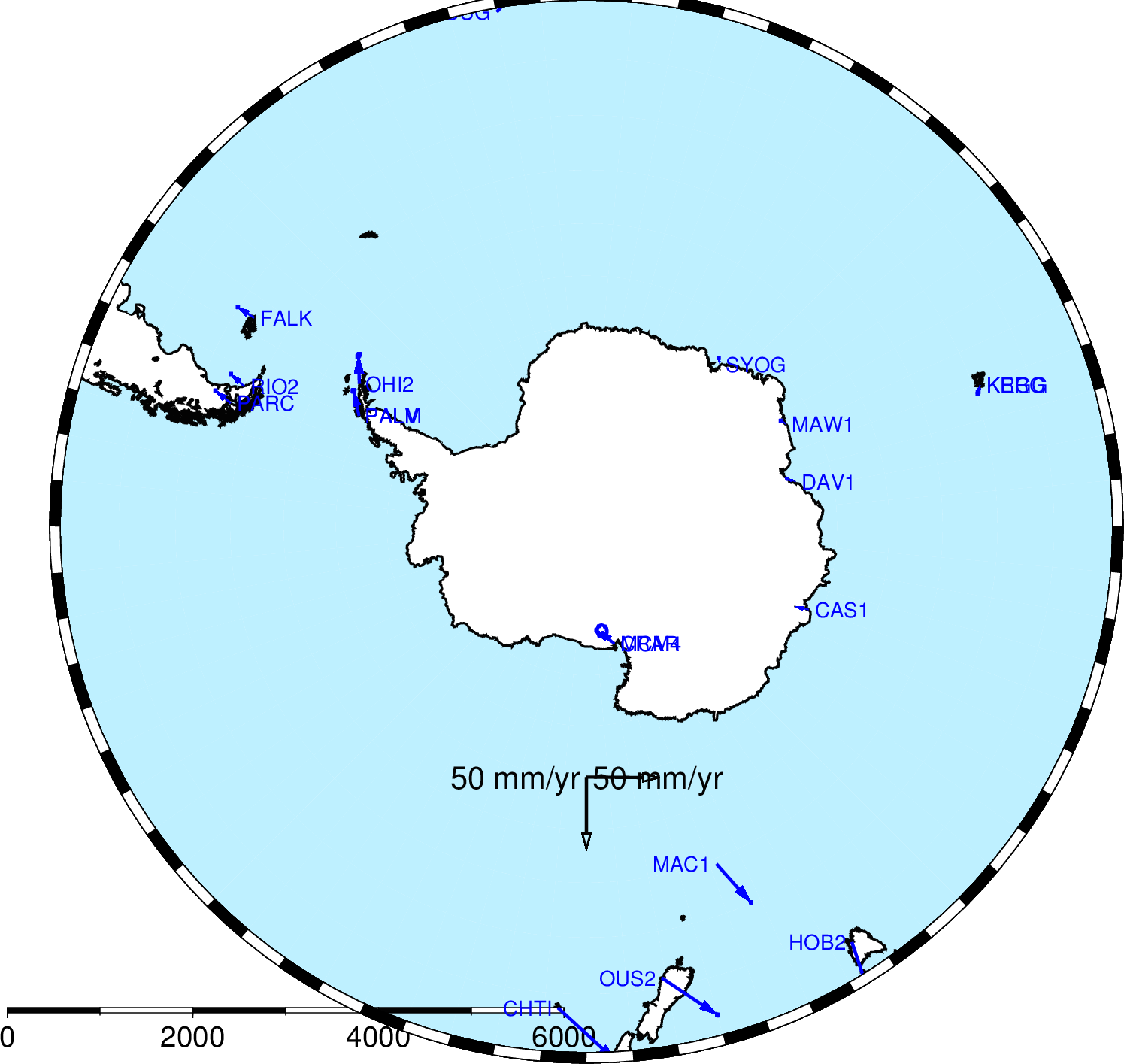 GFZ has no stations in Antarctica.