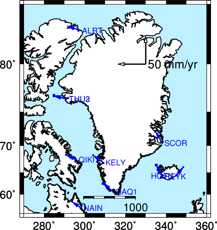 GRG has no stations in Greenland.
