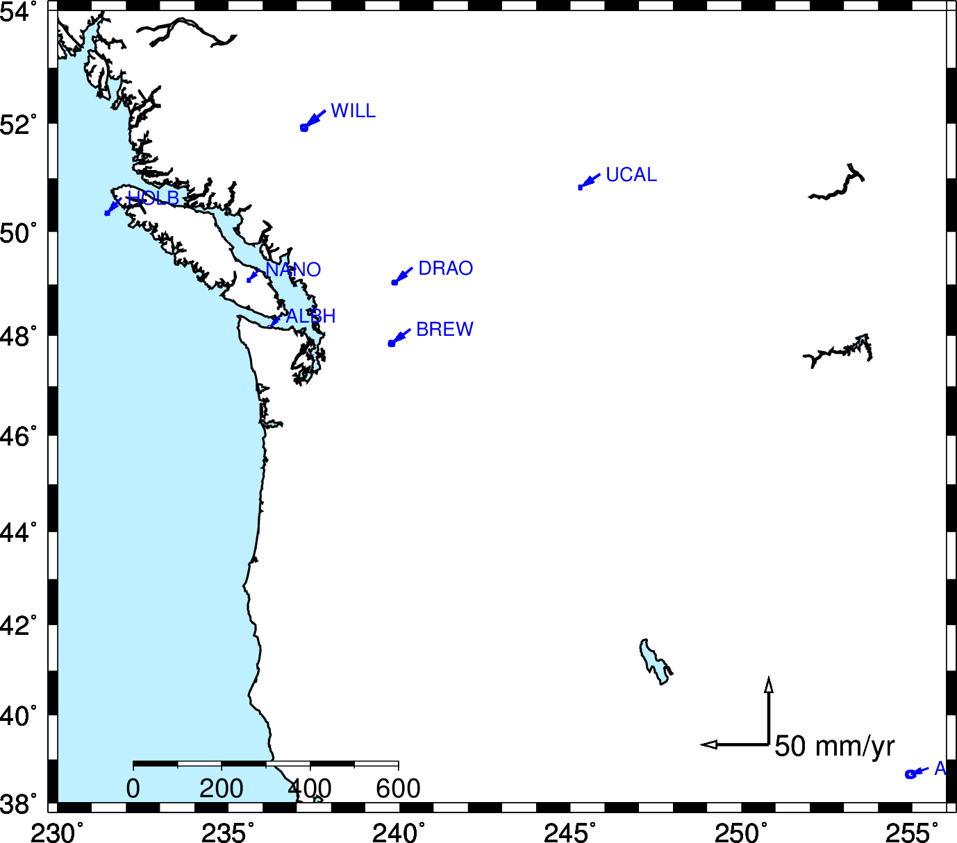 GRG has no stations in Pacific Northwest.