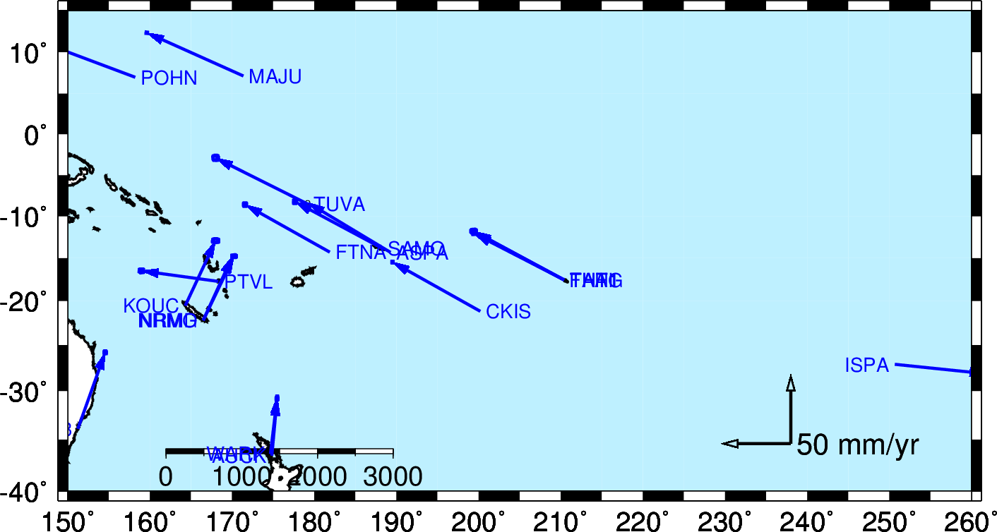 GRG has no stations in Southern Pacific.