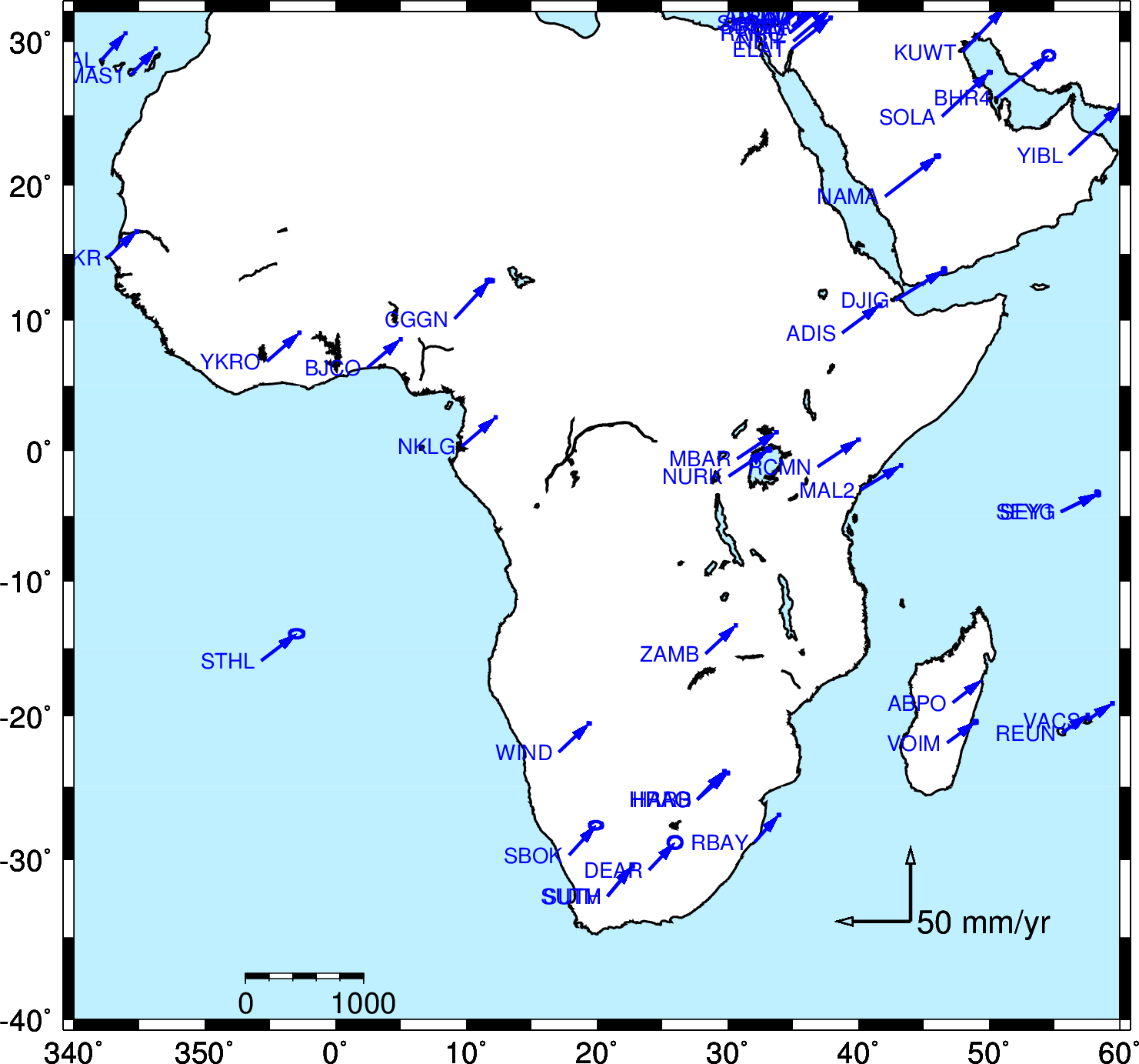 MIT has no stations in Africa.