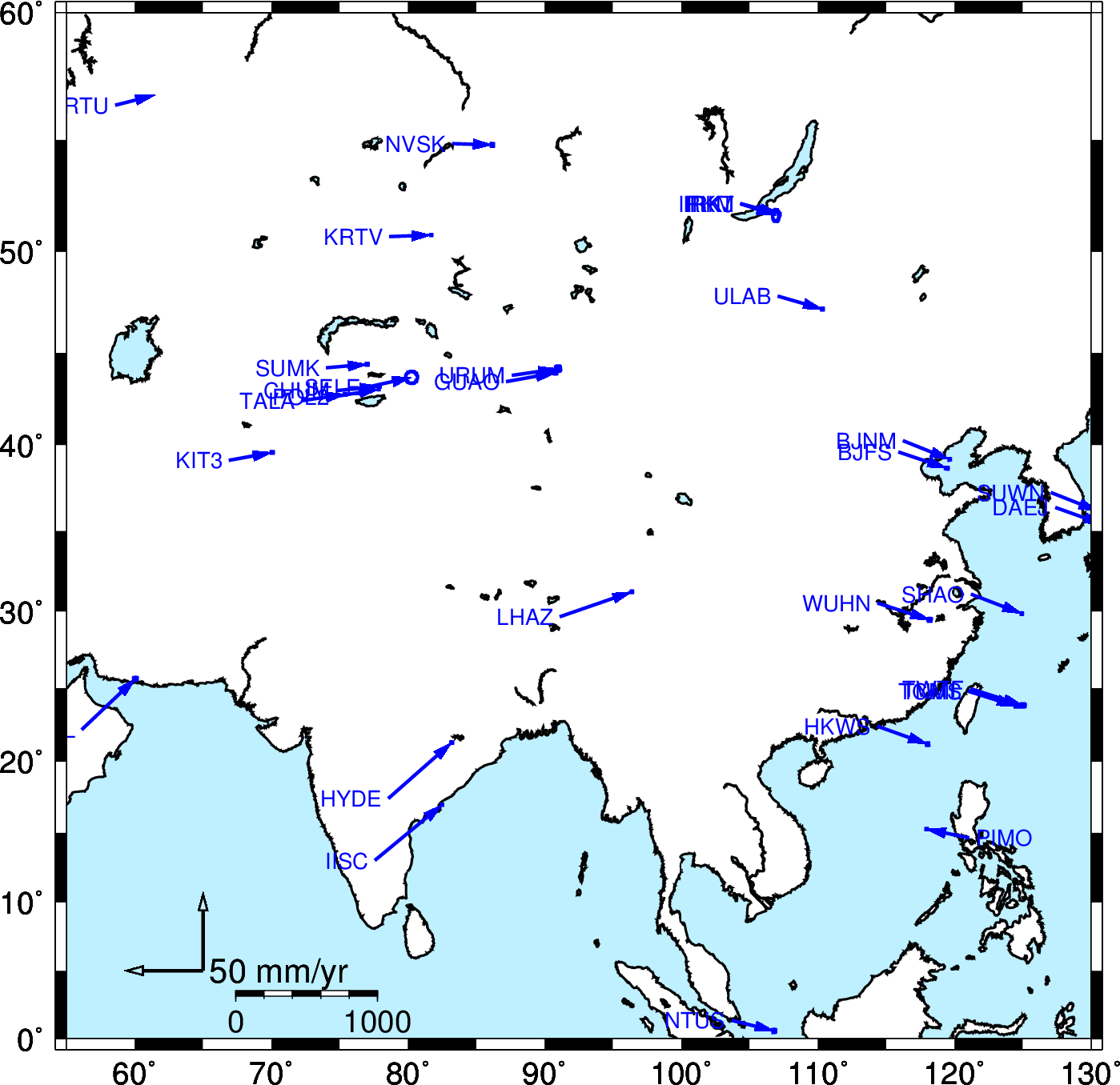 MIT has no stations in Asia.