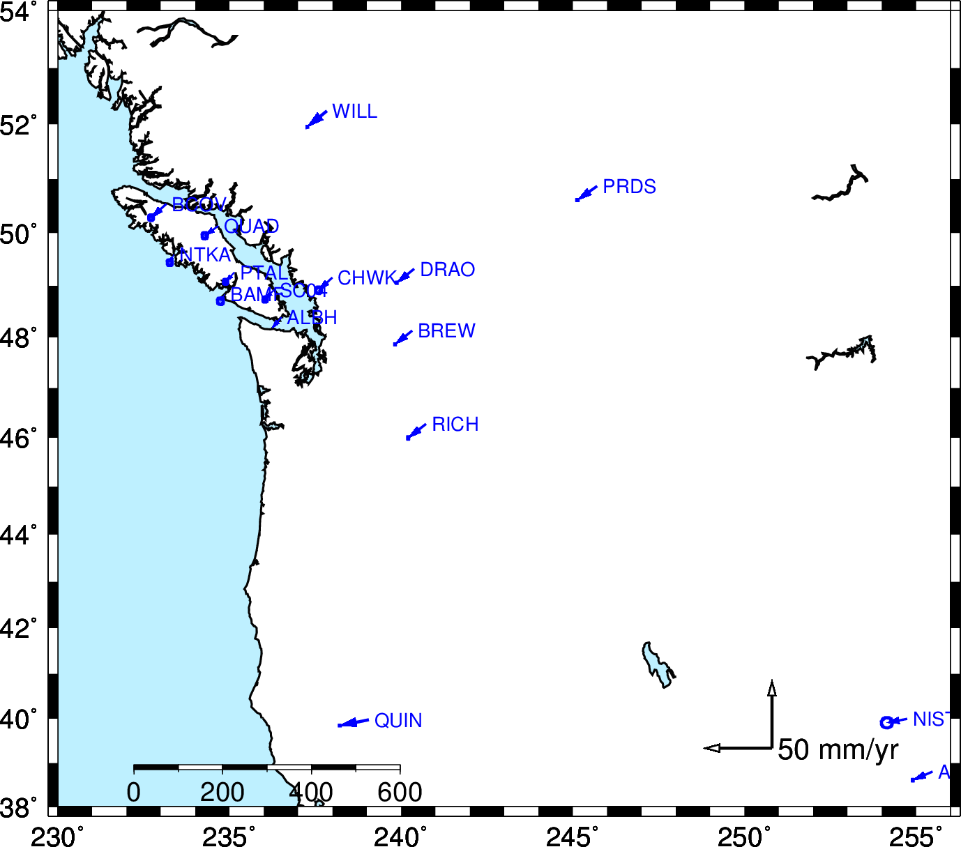 MIT has no stations in Pacific Northwest.