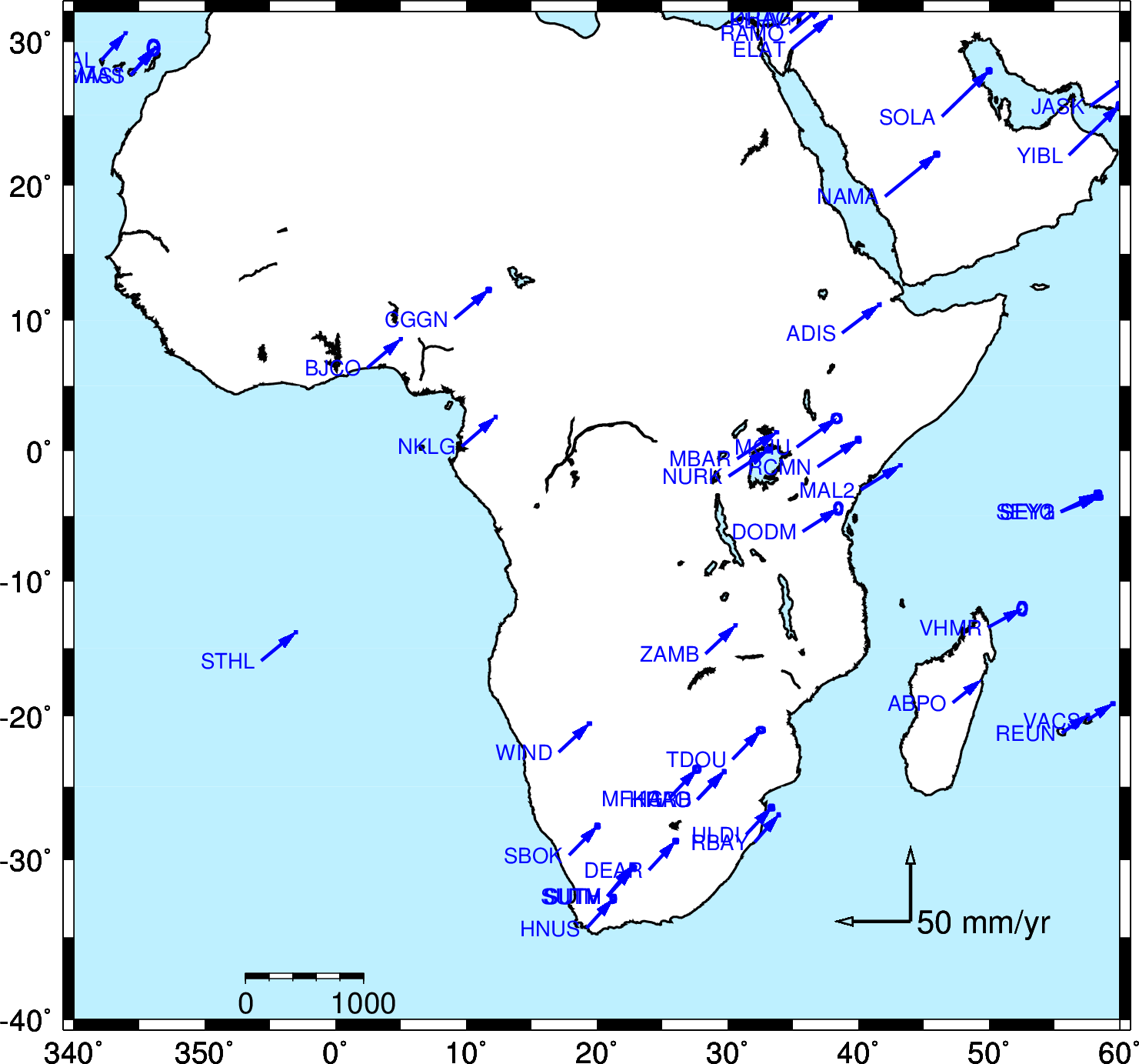 SIO has no stations in Africa.