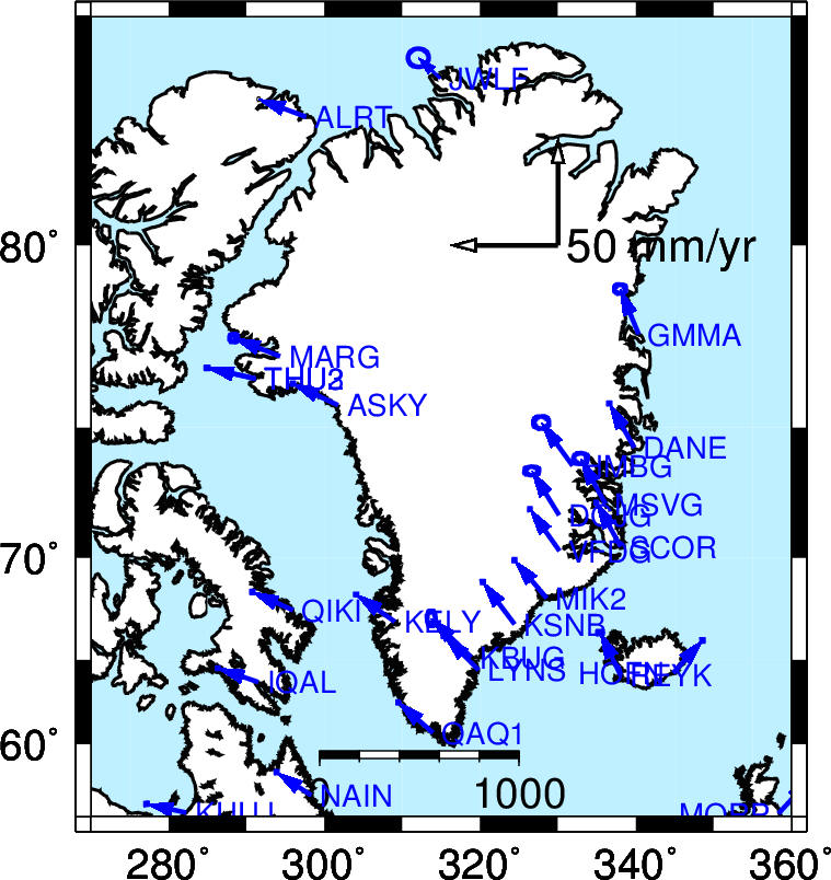 SIO has no stations in Greenland.